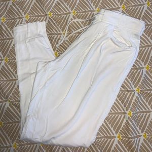 Helmut lang white joggers